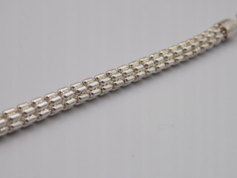 Stara piękna srebrna damska bransoletka-srebro 925 ITALY VINTAGE biżuteria