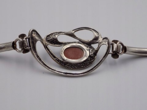 Stara srebrna bransoletka Piasek Pustyni srebro 925 VINTAGE biżuteria