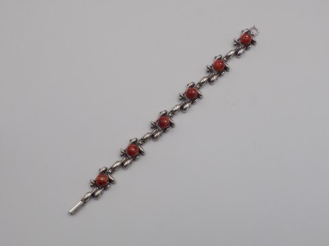 Stara srebrna damska bransoletka KORALOWIEC - srebro 925 VINTAGE biżuteria