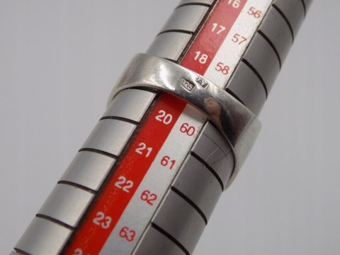 Stary damski srebrny ażurowy pierścionek roz. 19 srebro VINTAGE biżuteria