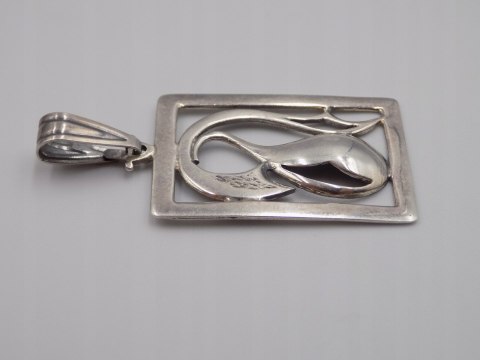 Stary srebrny ażurowy damski wisiorek/zawieszka srebro VINTAGE biżuteria