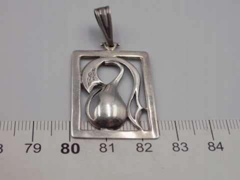 Stary srebrny ażurowy damski wisiorek/zawieszka srebro VINTAGE biżuteria