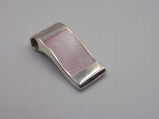 Stary srebrny damski wisiorek/zawieszka MASA PERŁOWA biżuteria VINTAGE