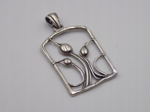 Stary srebrny damski wisiorek/zawieszka ażurowa srebro biżuteria VINTAGE