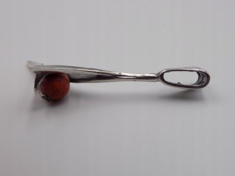 Stary, srebrny, wisiorek/zawieszka KORALOWIEC srebro 925 VINTAGE biżuteria