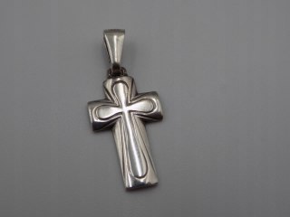 Stary srebrny wisiorek/zawieszka KRZYŻYK ITALY srebro 925 VINTAGE biżuteria