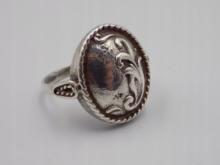 Bardzo stary, piękny, srebrny pierścionek roz. 16 srebro VINTAGE biżuteria