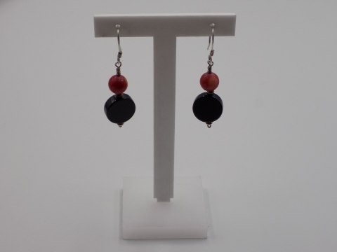 Piękne, stare, damskie, srebrne kolczyki OKYKS srebro 925 biżuteria VINTAGE