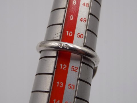 Stary damski autorski srebrny pierścionek roz. 11 srebro VINTAGE biżuteria