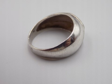 Stary damski srebrny pierścionek CYRKONIA roz. 12 srebro VINTAGE biżuteria