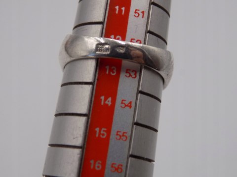 Stary damski srebrny pierścionek CYRKONIA roz. 12 srebro VINTAGE biżuteria