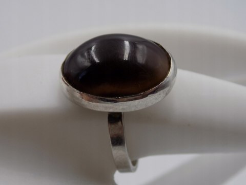 Stary damski srebrny pierścionek TYGRYSIE OKO roz. 21 srebro VINTAGE