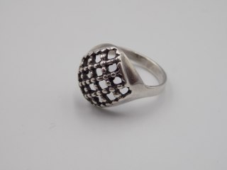 Stary, piękny, ażurowy srebrny pierścionek roz. 15 srebro VINTAGE biżuteria