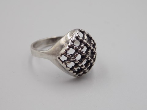 Stary, piękny, ażurowy srebrny pierścionek roz. 15 srebro VINTAGE biżuteria