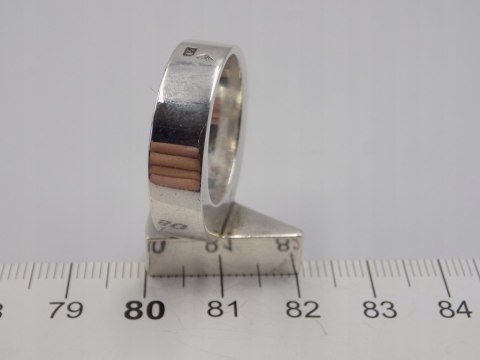 Stary, piękny, masywny srebrny pierścionek roz. 17 srebro VINTAGE biżuteria