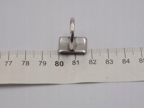 Stary, piękny, srebrny, damski pierścionek EMALIA KWIATY roz. 14 srebro