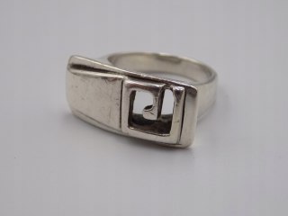 Stary, piękny, srebrny, damski pierścionek roz. 13 srebro VINTAGE biżuteria