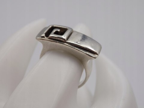 Stary, piękny, srebrny, damski pierścionek roz. 13 srebro VINTAGE biżuteria
