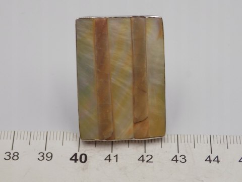 Stary, piękny,srebrny,pierścionek MASA PERŁOWA regulowany VINTAGE biżuteria