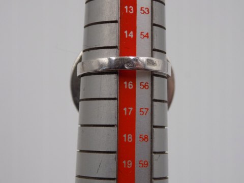 Stary, srebrny, damski pierścionek KWIATEK - roz. 15 srebro 925 VINTAGE