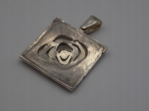 Stary, srebrny, wisiorek / zawieszka RÓŻA srebro 925 VINTAGE biżuteria