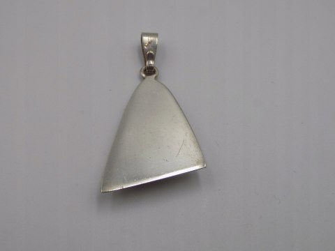 Stary, srebrny wisiorek/zawieszka BURSZTYN srebro 925 VINTAGE biżuteria