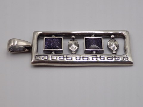 Stary, srebrny, wisiorek/zawieszka NOC KAIRU - srebro 925 VINTAGE biżuteria
