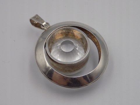 Bajeczny, duży, damski, srebrny wisiorek / zawieszka CYRKONIA - srebro 925