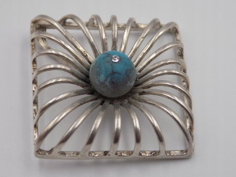 Damski, srebrny wisiorek / zawieszka niebieskie oczko, srebro 925 biżuteria