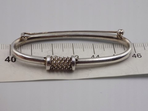 Piękna, stara, damska, duża, srebrna broszka - srebro 925 - VINTAGE