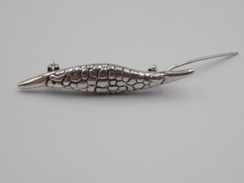 Piękna, stara, damska, srebrna broszka - srebro 925 - VINTAGE