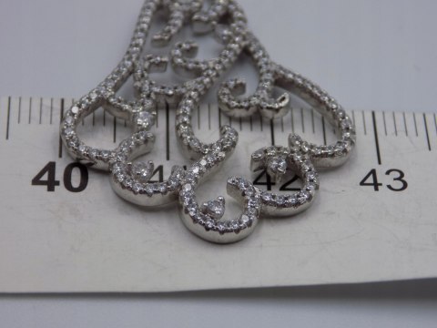 Piękne, damskie, srebrne kolczyki CYRKONIE srebro 925 zapięcie angielskie