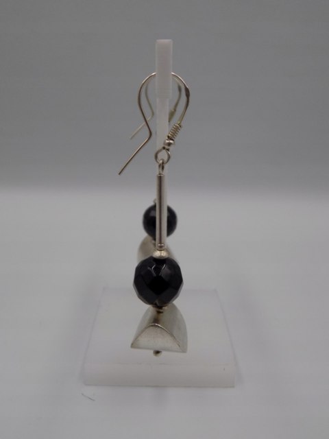 Piękne, stare, damskie, srebrne, długie kolczyki-srebro - VINTAGE biżuteria