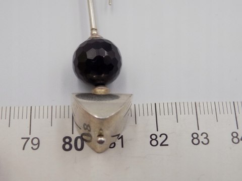 Piękne, stare, damskie, srebrne, długie kolczyki-srebro - VINTAGE biżuteria