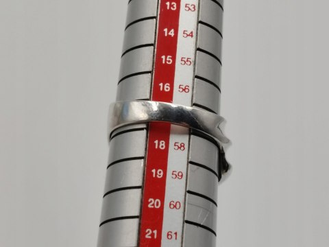 Piękny autorski stary damski srebrny pierścionek r.17 VINTAGE biżuteria