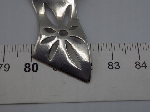 Piękny, damski, srebrny, falisty wisiorek / zawieszka KWIAT - srebro 925