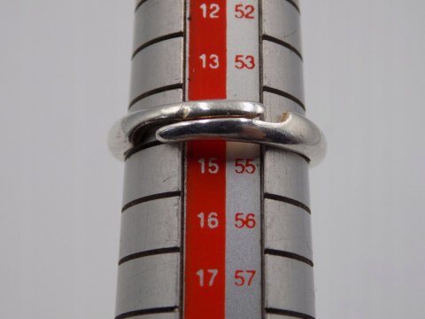 Piękny, damski, srebrny pierścionek CYRKONIA srebro - rozmiar regulowany