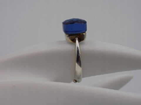 Piękny, damski, srebrny pierścionek CYRKONIA srebro - rozmiar regulowany