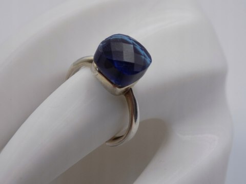 Piękny, damski, srebrny pierścionek CYRKONIA srebro - rozmiar regulowany