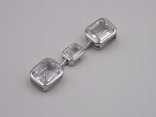 Piękny, damski, srebrny wisiorek / zawieszka CYRKONIE-srebro 925 biżuteria