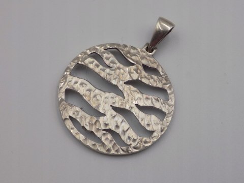 Piękny, damski, srebrny, wisiorek / zawieszka KOŁO - srebro 925 - biżuteria