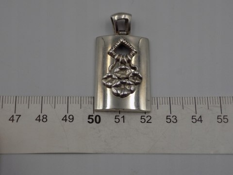 Piękny, damski, srebrny wisiorek / zawieszka KWIATY - srebro 925-biżuteria