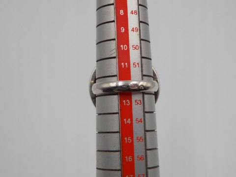 Piękny, stary, damski, srebrny pierścionek z KORALOWCEM srebro 925 roz. 12