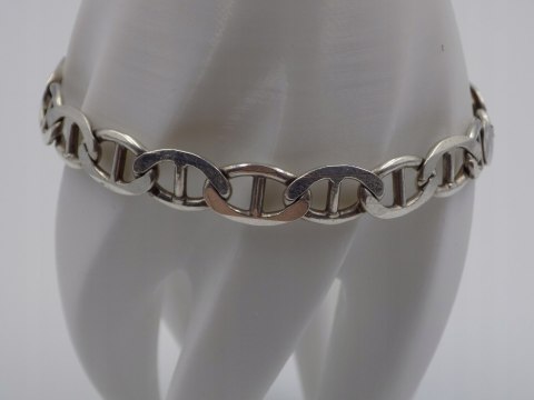 Srebrna , męska bransoletka - wzór GUCCI - srebro 925 - 22,2 cm, 19,47 g.