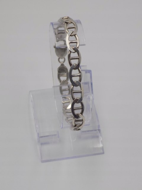 Srebrna , męska bransoletka - wzór GUCCI - srebro 925 - 22,2 cm, 19,47 g.