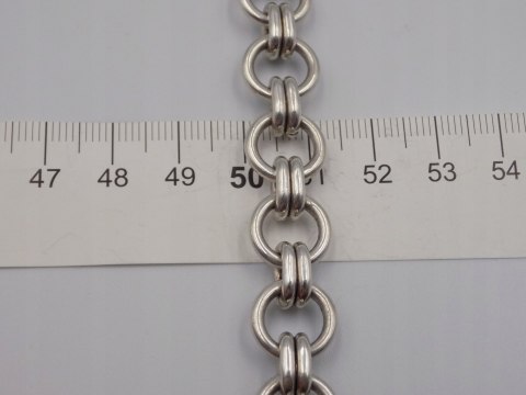 Stara, piękna, damska, srebrna bransoletka KÓŁECZKA - srebro 925 Vintage