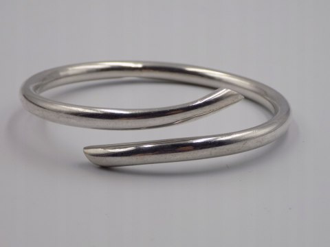 Stara, piękna, damska srebrna bransoletka KOŁO BANGLA srebro 925 biżuteria