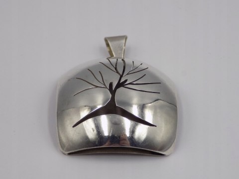 Stary, damski, srebrny wisiorek / zawieszka DRZEWO - srebro 925 - biżuteria