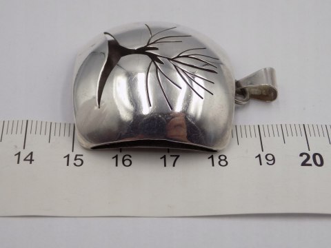 Stary, damski, srebrny wisiorek / zawieszka DRZEWO - srebro 925 - biżuteria